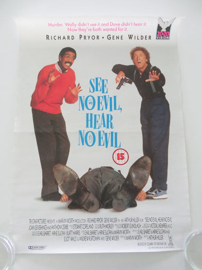 SEE NO EVIL, HEAR NO EVIL VHS VIDEO POSTER GENE WILDER RICHARD PRYOR 1989 Movie posters