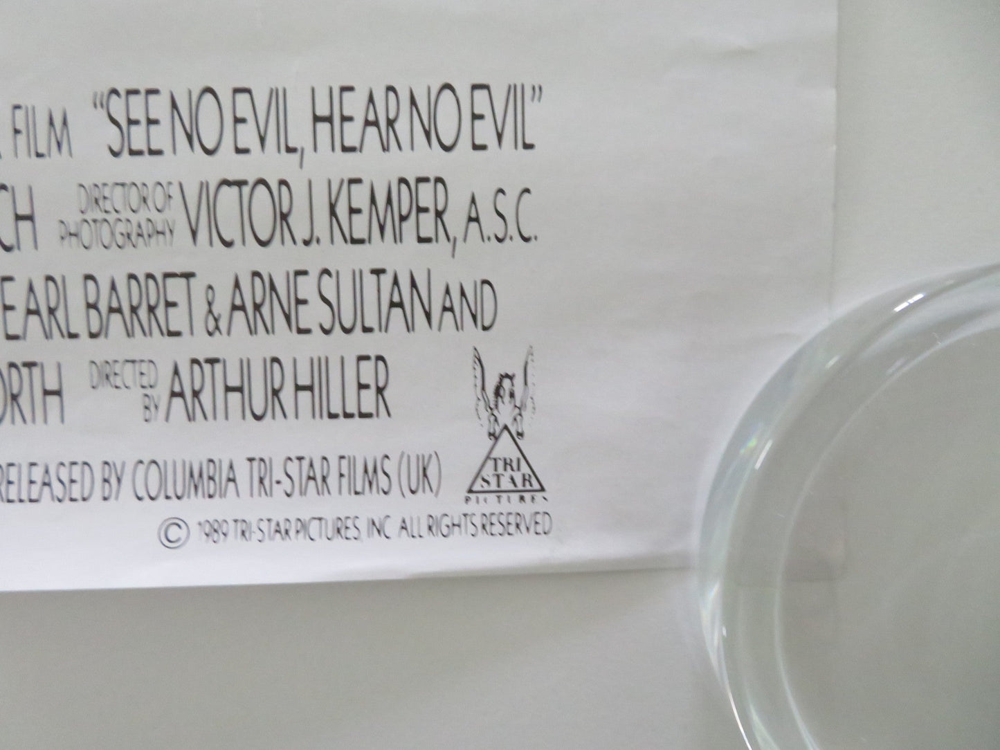 SEE NO EVIL, HEAR NO EVIL VHS VIDEO POSTER GENE WILDER RICHARD PRYOR 1989 Movie posters