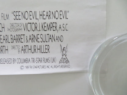 SEE NO EVIL, HEAR NO EVIL VHS VIDEO POSTER GENE WILDER RICHARD PRYOR 1989 Movie posters