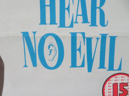 SEE NO EVIL, HEAR NO EVIL VHS VIDEO POSTER GENE WILDER RICHARD PRYOR 1989 Movie posters