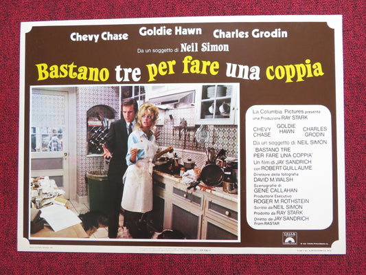 SEEMS LIKE OLD TIMES - B ITALIAN FOTOBUSTA POSTER GOLDIE HAWN CHEVY CHASE 1980 Rendezvous Cinema Movie posters