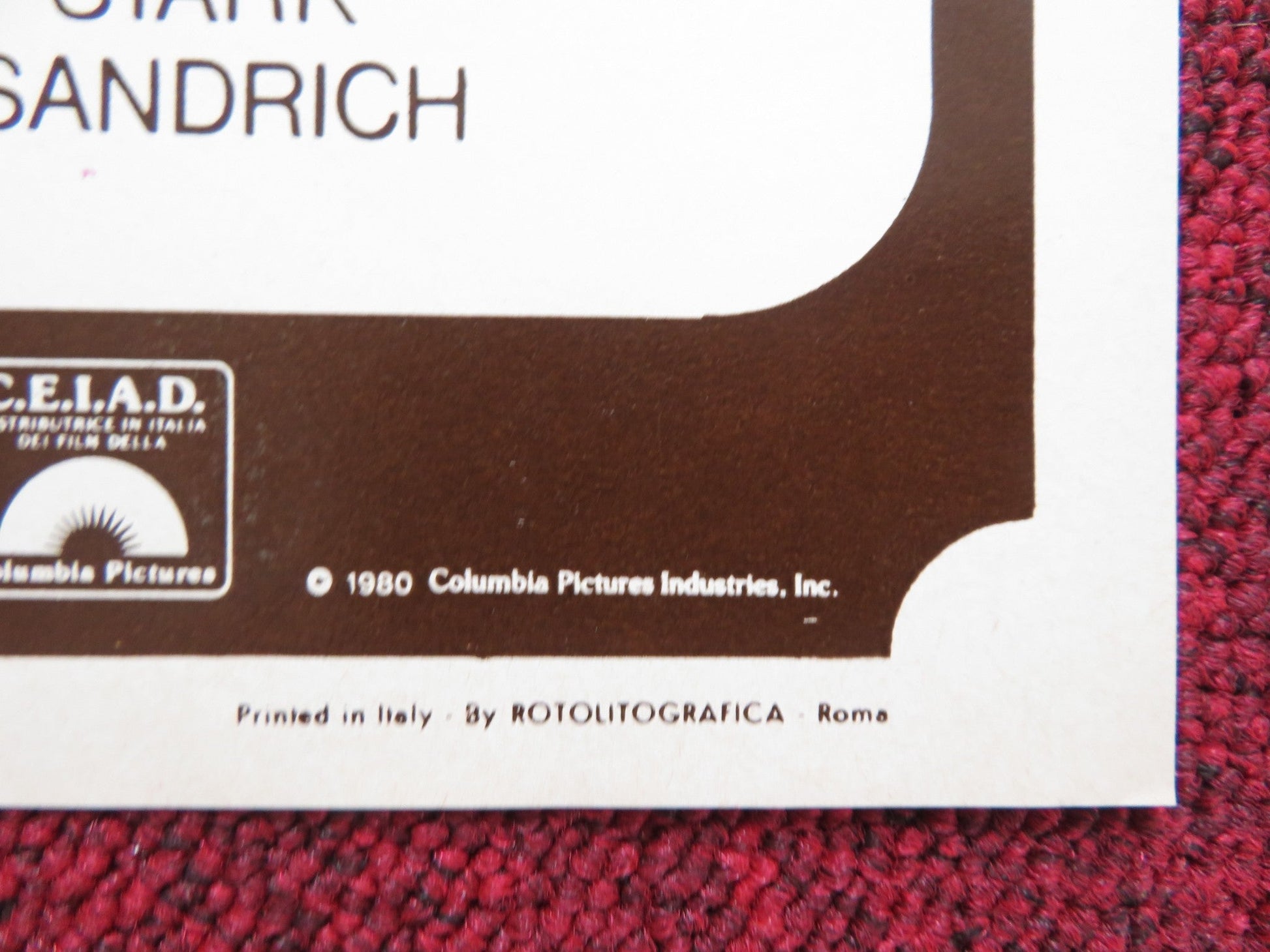 SEEMS LIKE OLD TIMES - C ITALIAN FOTOBUSTA POSTER GOLDIE HAWN CHEVY CHASE 1980 Rendezvous Cinema Movie posters