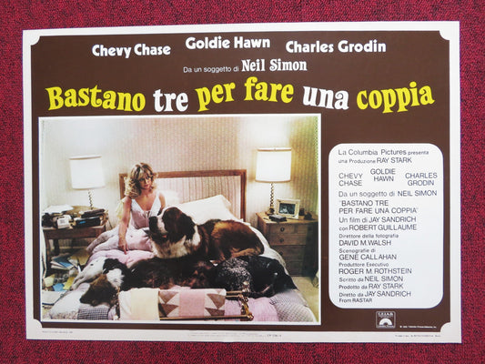 SEEMS LIKE OLD TIMES - F ITALIAN FOTOBUSTA POSTER GOLDIE HAWN CHEVY CHASE 1980 Rendezvous Cinema Movie posters