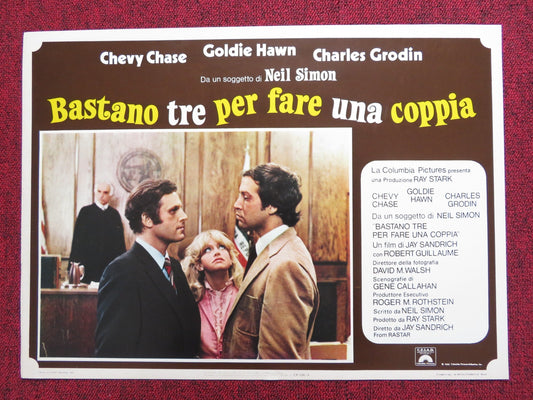 SEEMS LIKE OLD TIMES ITALIAN FOTOBUSTA POSTER GOLDIE HAWN CHEVY CHASE 1980 Rendezvous Cinema Movie posters