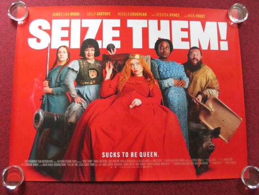 SEIZE THEM! UK QUAD ROLLED POSTER NICK FROST JESSICA HYNES 2024 Rendezvous Cinema Movie posters