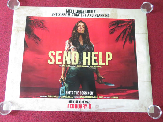 Send Help - A UK Quad Rolled Poster Rachel McAdams Dylan O'Brien 2026 Movie posters