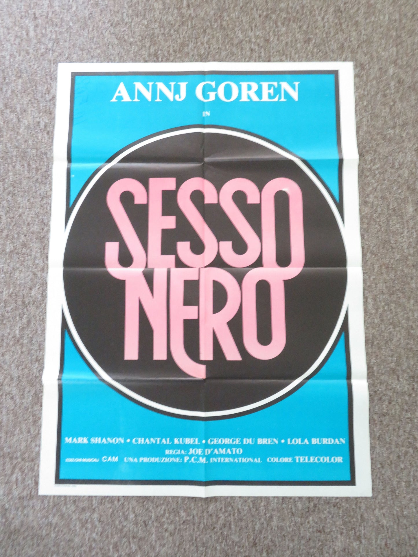 Sesso Nero Italian 2 Foglio Poster Mark Shannon Chantal Kubel 1980 Movie posters