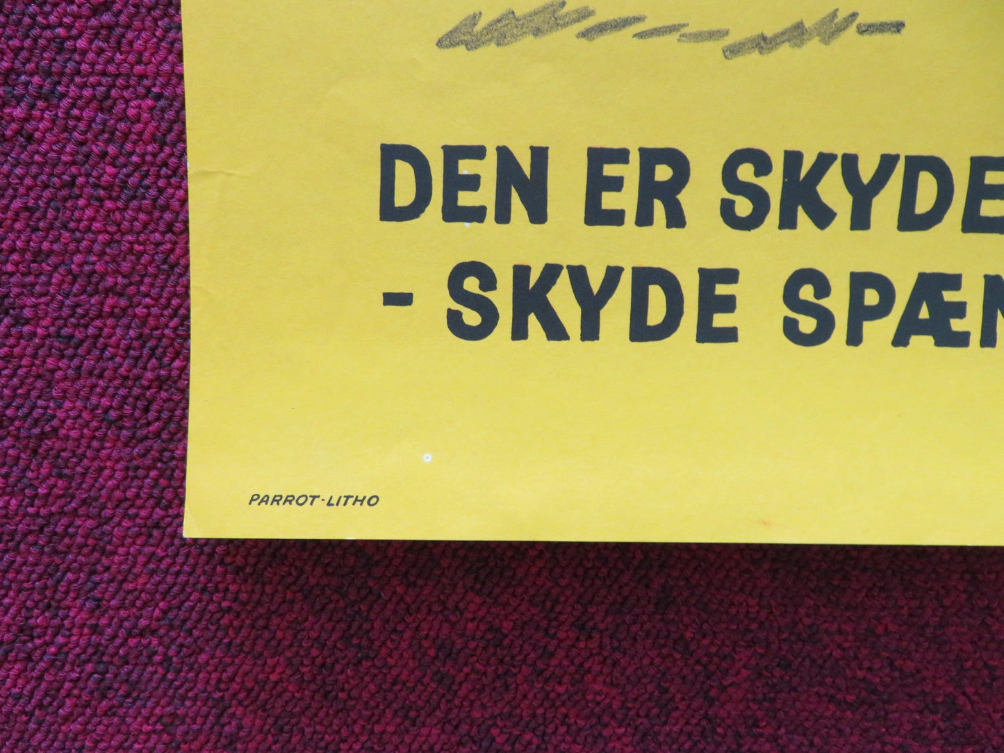 SEVEN TIMES SEVEN DANISH POSTER ROLLED GASTONE MOSCHIN LIONEL STANDER 1970 Rendezvous Cinema Movie posters