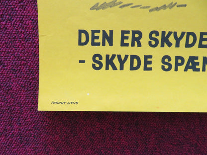 SEVEN TIMES SEVEN DANISH POSTER ROLLED GASTONE MOSCHIN LIONEL STANDER 1970 Rendezvous Cinema Movie posters