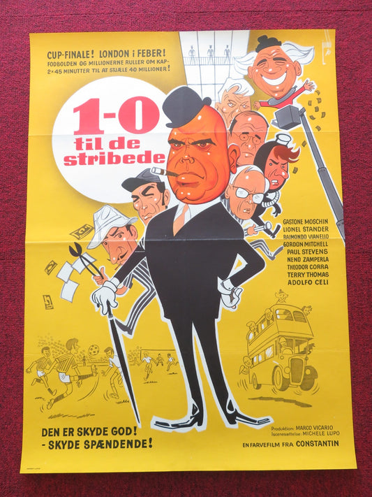 SEVEN TIMES SEVEN DANISH POSTER ROLLED GASTONE MOSCHIN LIONEL STANDER 1970 Rendezvous Cinema Movie posters