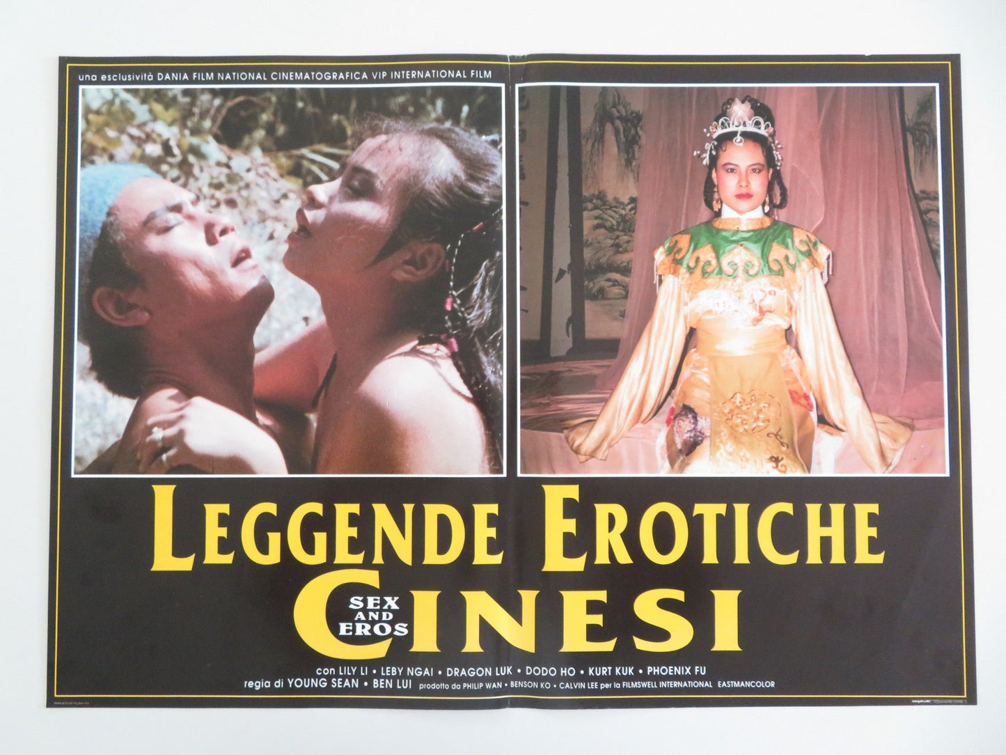 SEX AND EROS - A ITALIAN FOTOBUSTA POSTER LILY LI LEBY NGAI DRAGON LUK 1994 Movie posters