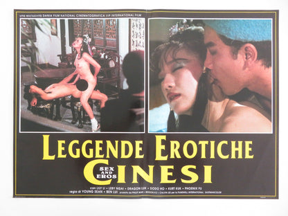 SEX AND EROS - B ITALIAN FOTOBUSTA POSTER LILY LI LEBY NGAI DRAGON LUK 1994 Movie posters