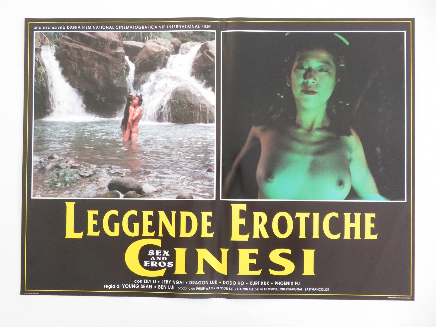 SEX AND EROS - C ITALIAN FOTOBUSTA POSTER LILY LI LEBY NGAI DRAGON LUK 1994 Movie posters