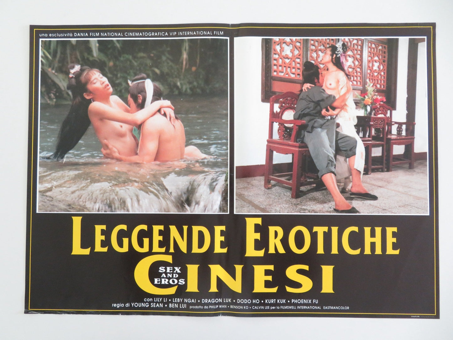 SEX AND EROS - D ITALIAN FOTOBUSTA POSTER LILY LI LEBY NGAI DRAGON LUK 1994 Movie posters