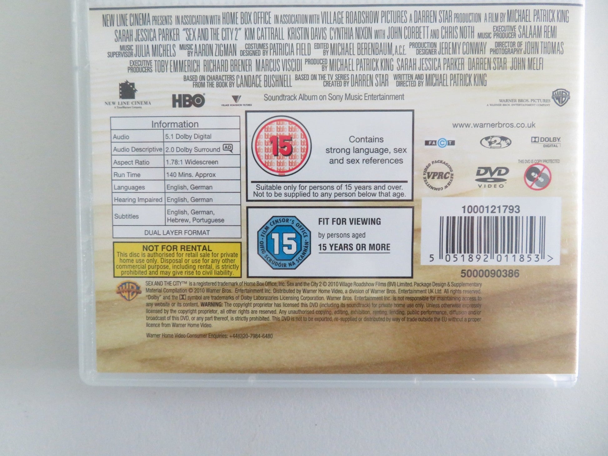 Sex and the City 2 - Two - Disc Special Edition (DVD) S. J. Parker 2010 Region 2 Movie posters