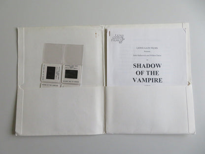 SHADOW OF THE VAMPIRE PRESS KIT 2000 JOHN MALKOVICH WILLEM DAFOE Movie posters
