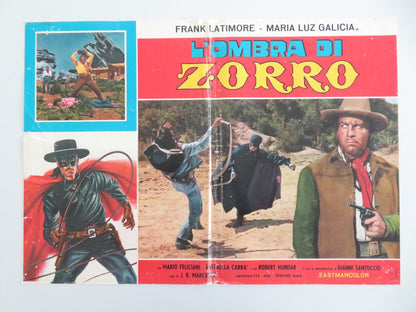Shadow of Zorro Italian Fotobusta Poster Frank Latimore María Luz Galicia 1962 Movie posters