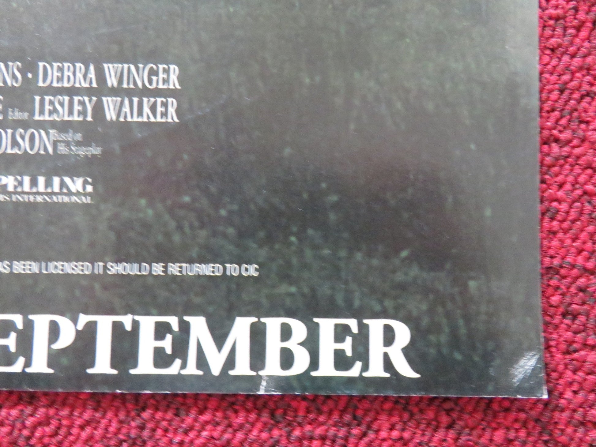 SHADOWLANDS VHS VIDEO POSTER ANTHONY HOPKINS DEBRA WINGER 1993 Rendezvous Cinema Movie posters