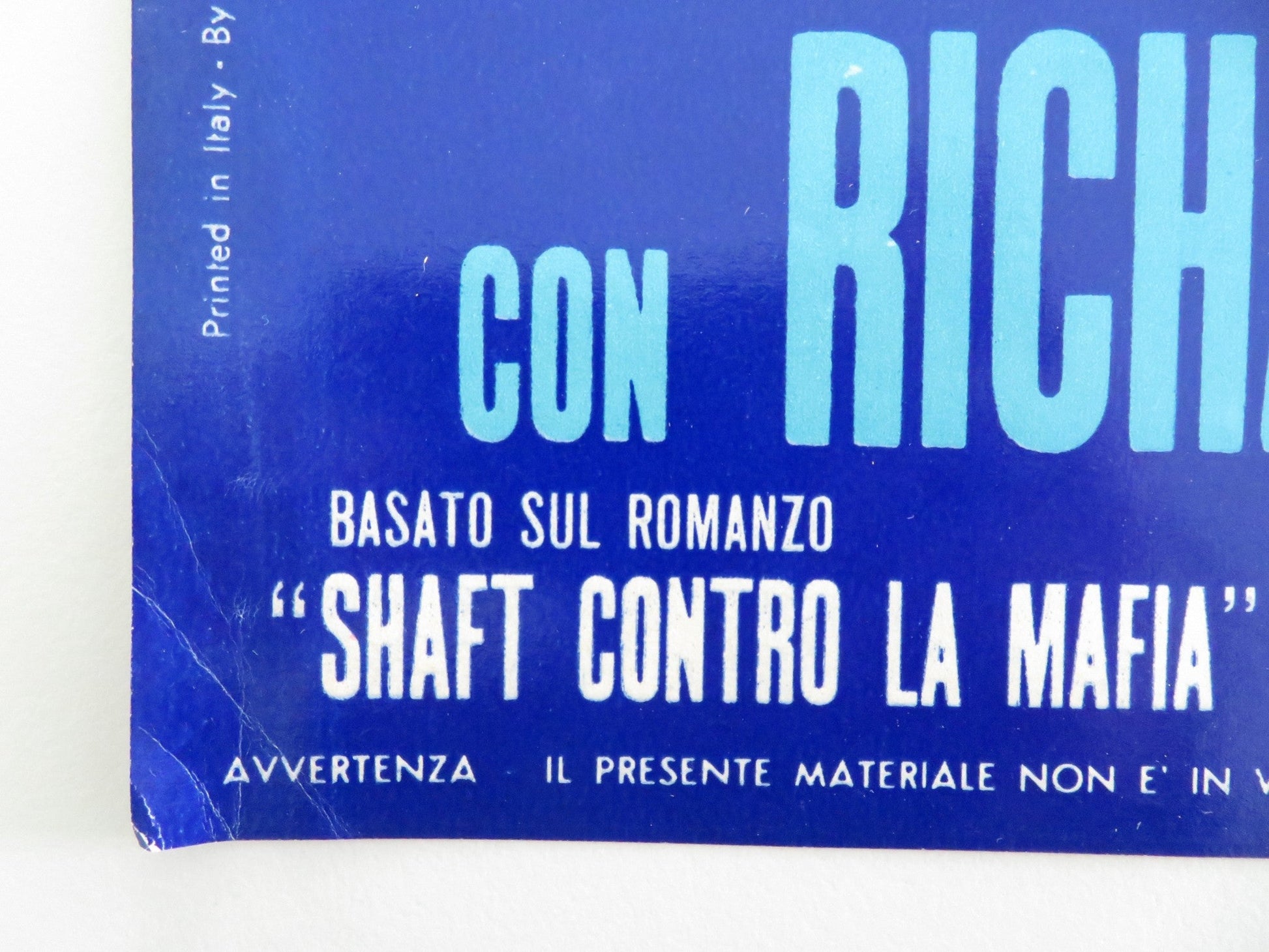 SHAFT - A ITALIAN FOTOBUSTA POSTER RICHARD ROUNDTREE MOSES GUNN 1971 Movie posters