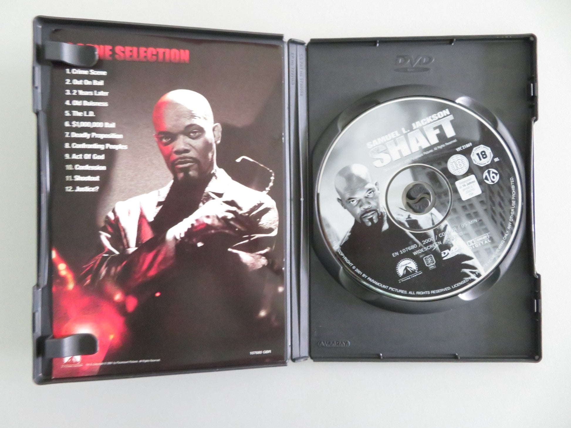 Shaft (DVD) Samuel L. Jackson Vanessa Williams 2000 Region 2 Movie posters
