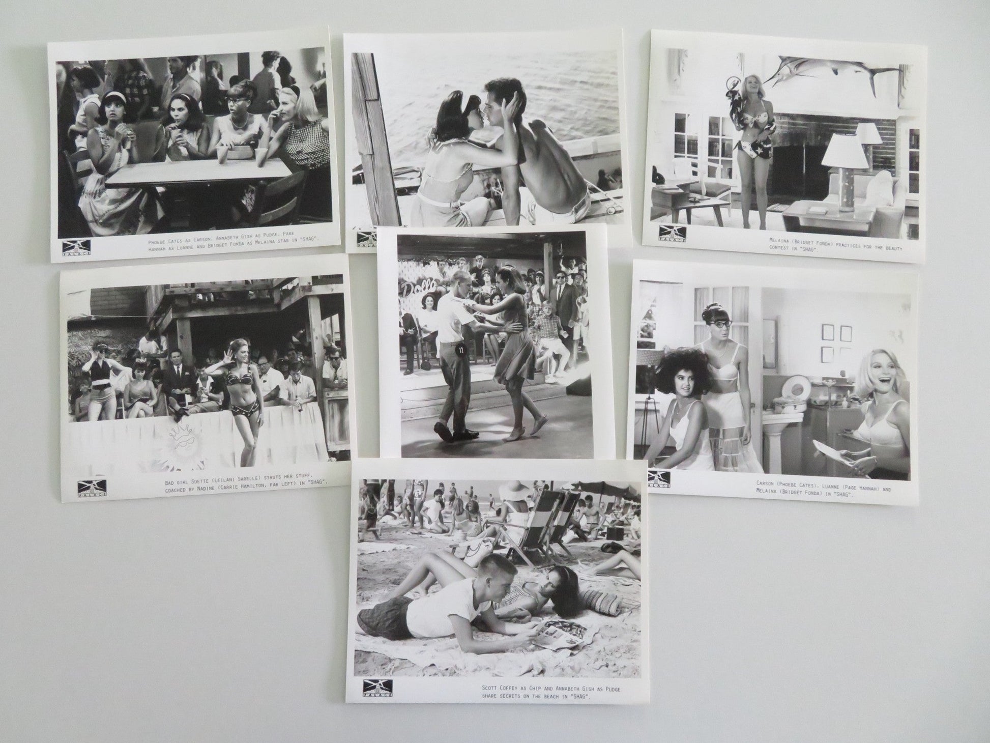 SHAG MOVIE STILL PHOTO LOT OF 7 PHOEBE CATES BRIDGET FONDA 1988 Movie posters