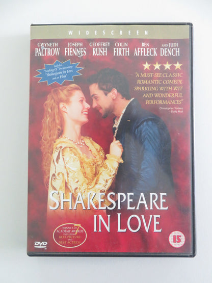 Shakespeare in Love - B (DVD) Gwyneth Paltrow Joseph Fiennes 1998 Region 2 Movie posters