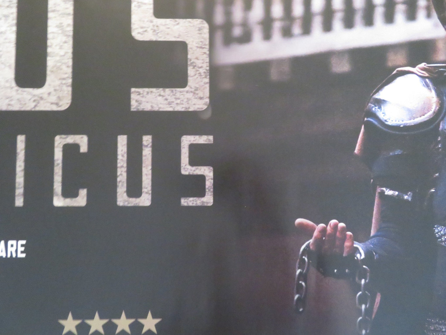 SHAKESPEARES GLOBE: TITUS ANDRONICUS UK QUAD ROLLED POSTER WILLIAM HOUSTON 2015 - Rendezvous Cinema