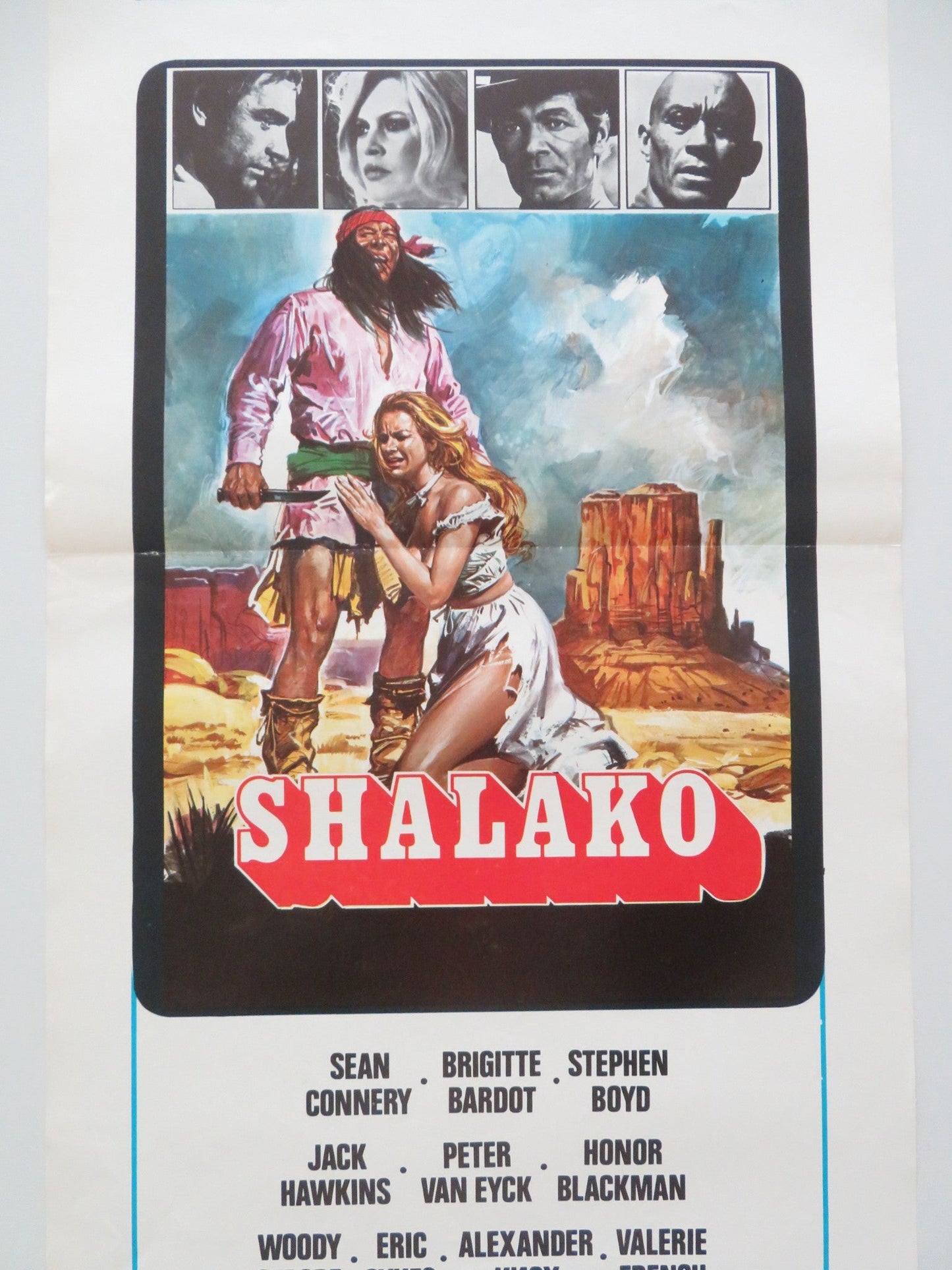 SHALAKO ITALIAN LOCANDINA POSTER SEAN CONNERY BRIGITTE BARDOT 1968 Movie posters