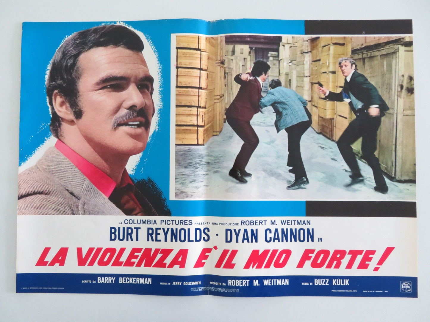 SHAMUS - A ITALIAN FOTOBUSTA POSTER BURT REYNOLDS DYAN CANNON 1973 Rendezvous Cinema Movie posters