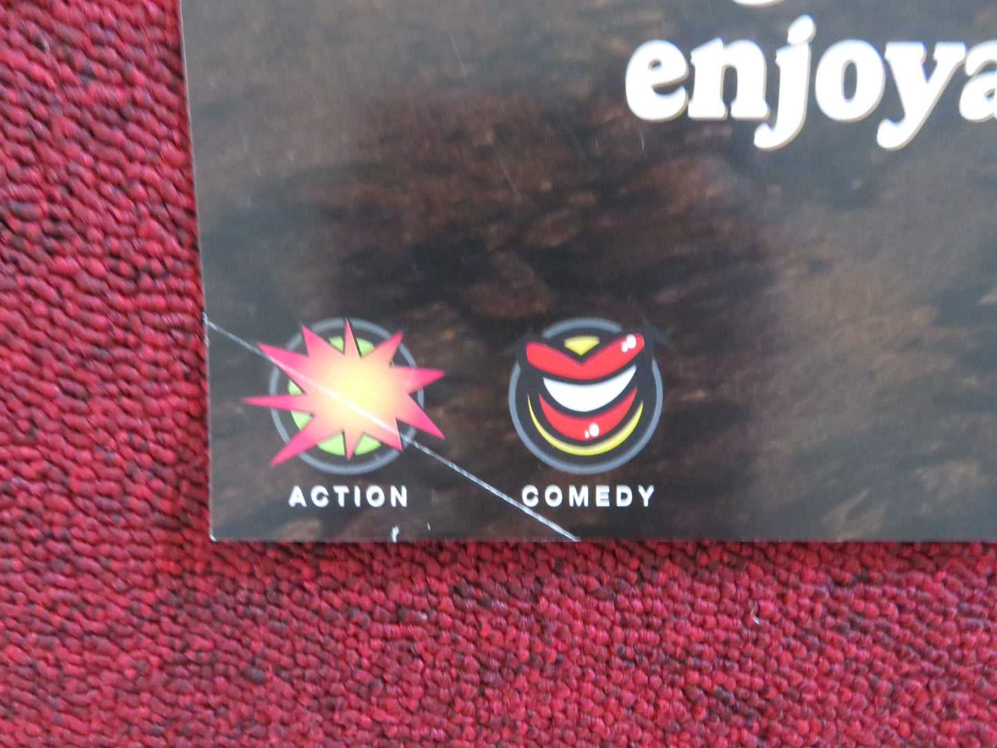 SHANGHAI NOON VHS VIDEO POSTER JACKIE CHAN OWEN WILSON 2000 Rendezvous Cinema Movie posters