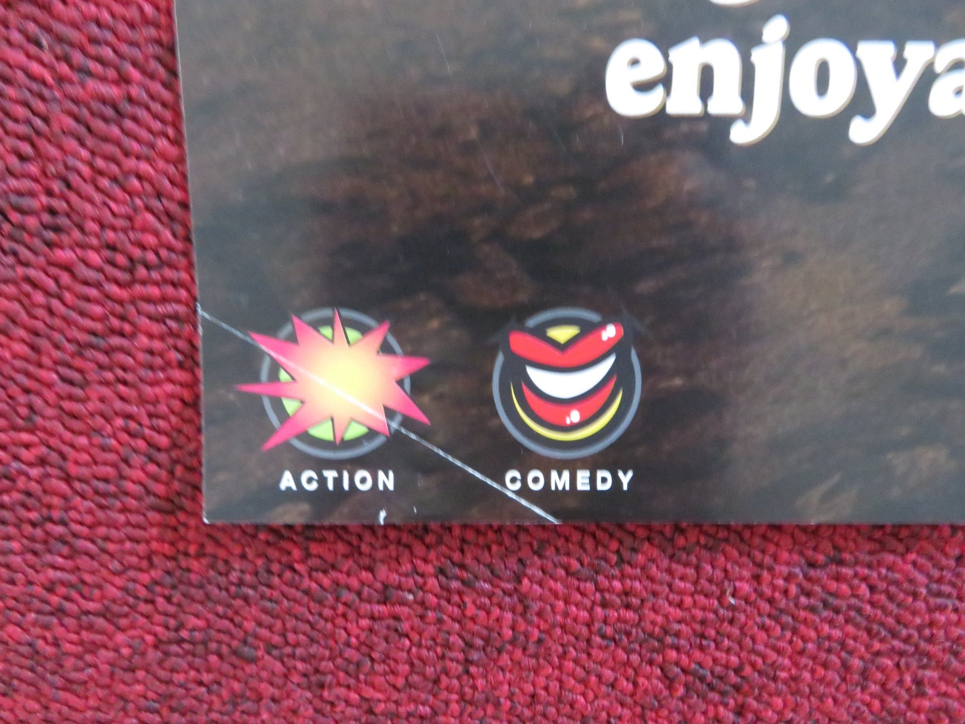 SHANGHAI NOON VHS VIDEO POSTER JACKIE CHAN OWEN WILSON 2000 Rendezvous Cinema Movie posters