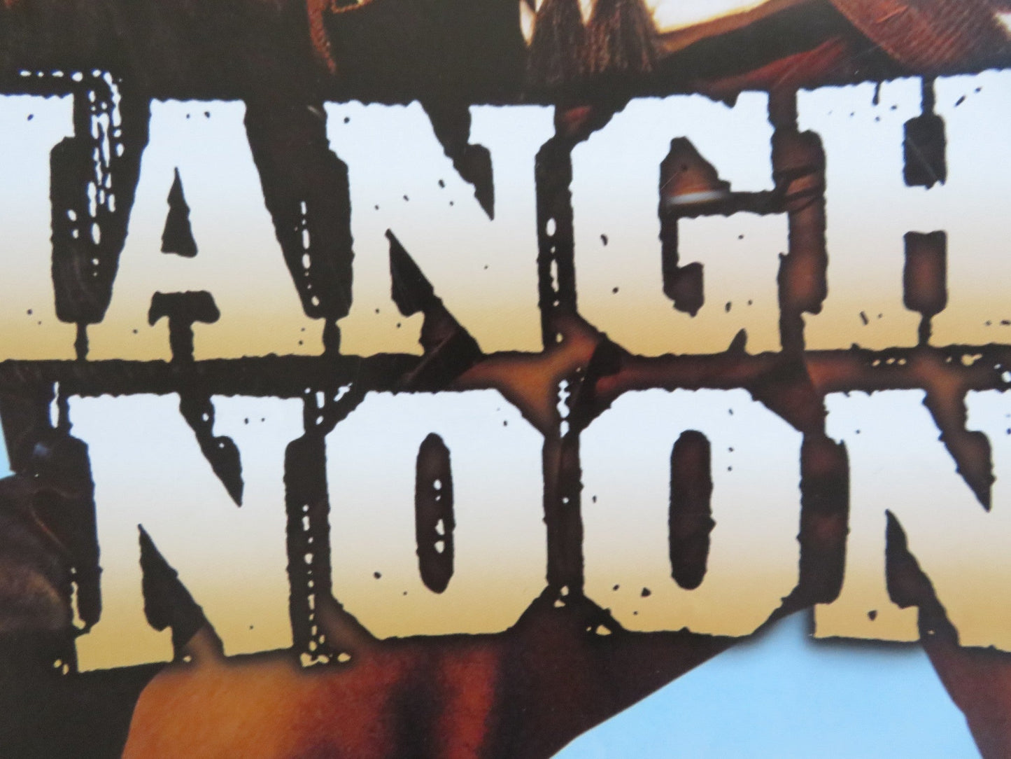 SHANGHAI NOON VHS VIDEO POSTER JACKIE CHAN OWEN WILSON 2000 Rendezvous Cinema Movie posters