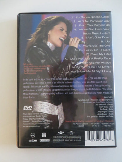 SHANIA TWAIN: UP! CLOSE AND PERSONAL (DVD) SHANIA TWAIN ALISON KRAUSS 2004 Movie posters