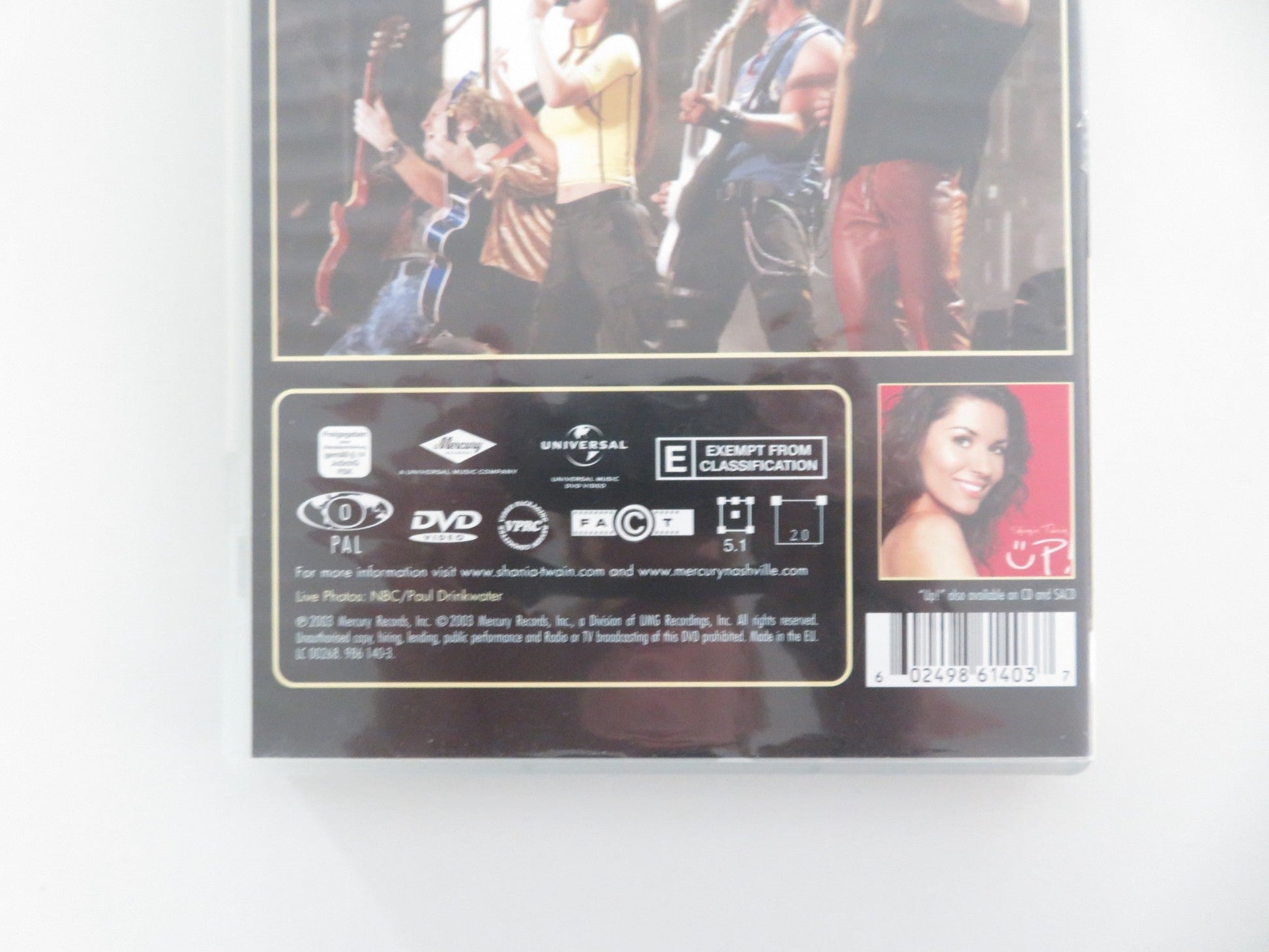 SHANIA UP! LIVE IN CHICAGO (DVD) SHANIA TWAIN BRENT BARCUS 2003 REGION 0 Movie posters