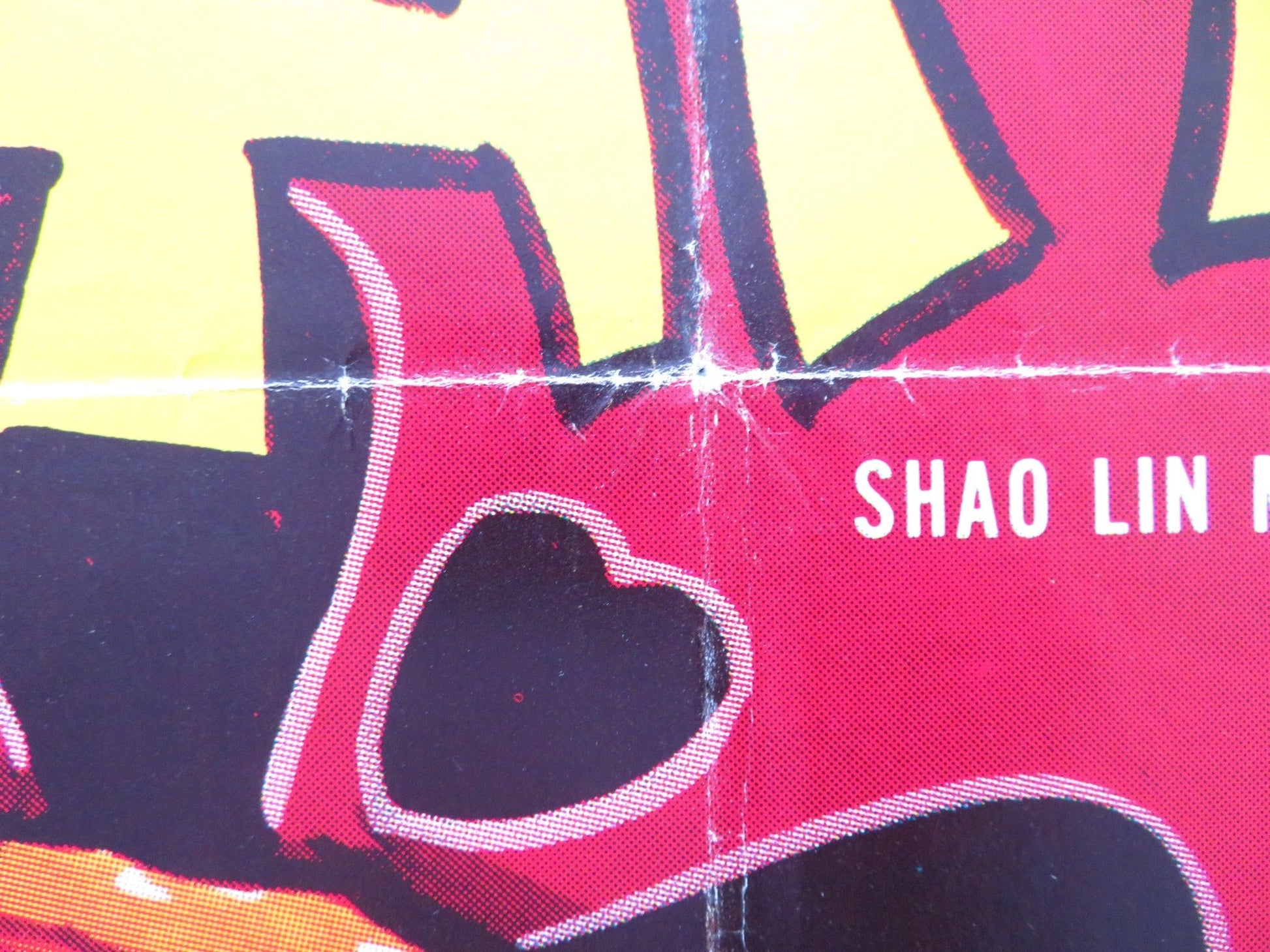 SHAO LIN MARTIAL ARTS DANISH POSTER ROLLED SHENG FU KUAN - CHUN CHI 1975 Rendezvous Cinema Movie posters