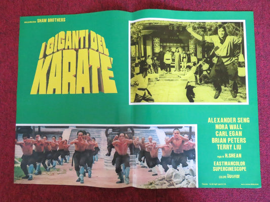 SHAOLIN TEMPLE - A ITALIAN FOTOBUSTA POSTER ALEXANDER SENG NORAL WALL 1978 Rendezvous Cinema Movie posters