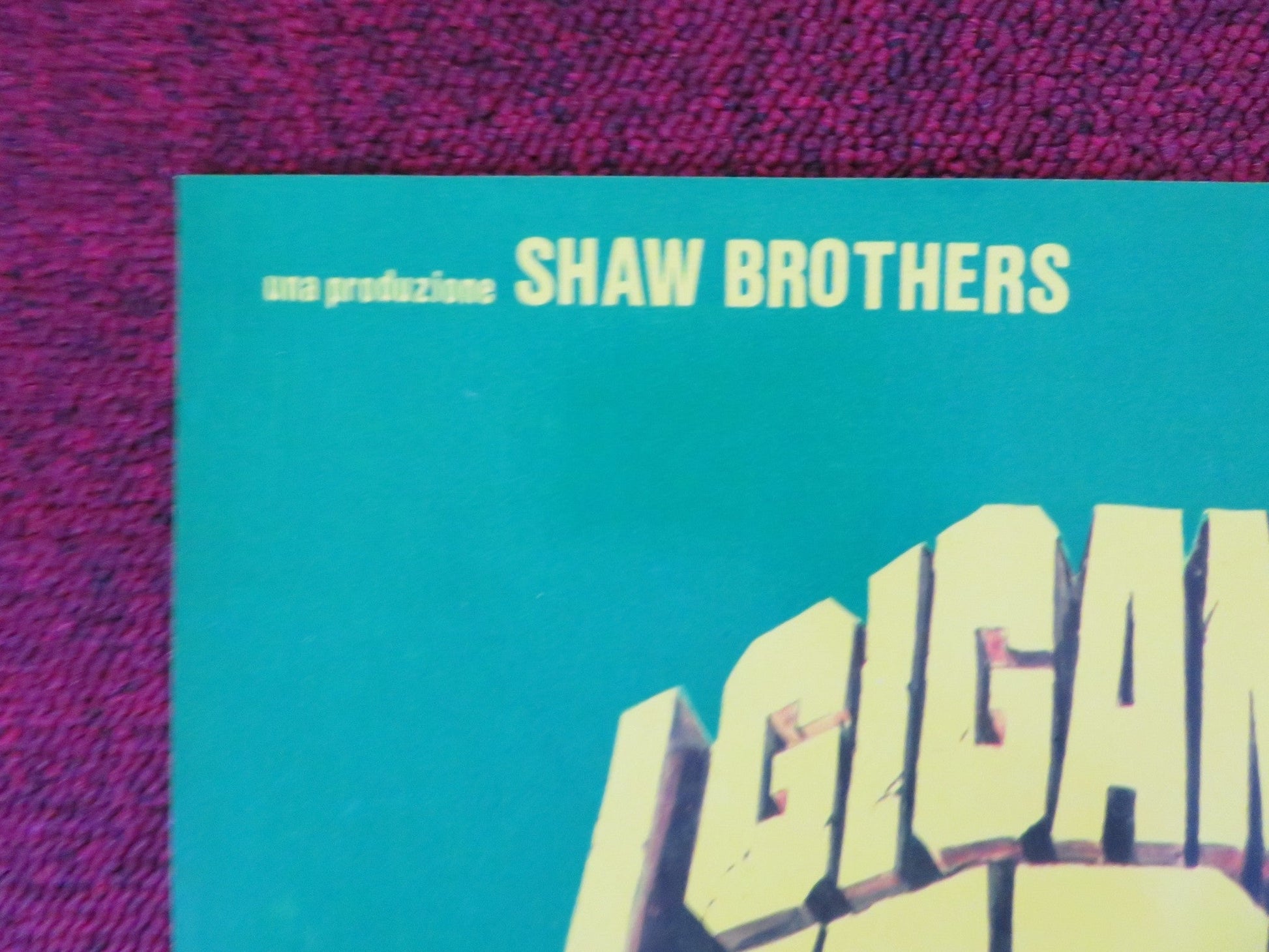 SHAOLIN TEMPLE - A ITALIAN FOTOBUSTA POSTER ALEXANDER SENG NORAL WALL 1978 Rendezvous Cinema Movie posters