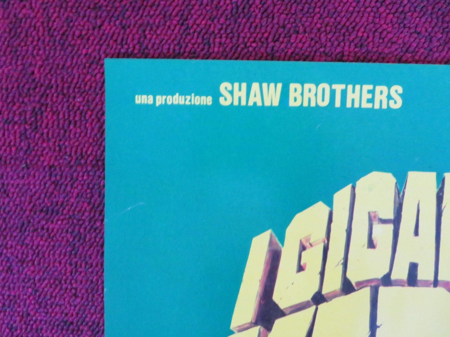 SHAOLIN TEMPLE - B ITALIAN FOTOBUSTA POSTER ALEXANDER SENG NORAL WALL 1978 Rendezvous Cinema Movie posters