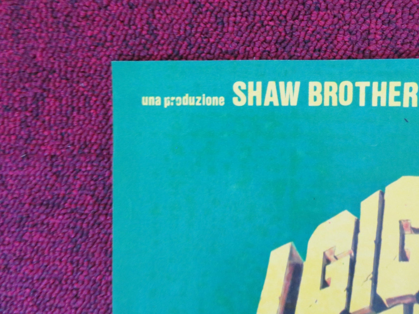 SHAOLIN TEMPLE - C ITALIAN FOTOBUSTA POSTER ALEXANDER SENG NORAL WALL 1978 Rendezvous Cinema Movie posters