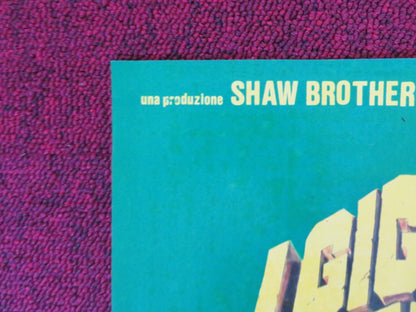 SHAOLIN TEMPLE - C ITALIAN FOTOBUSTA POSTER ALEXANDER SENG NORAL WALL 1978 Rendezvous Cinema Movie posters