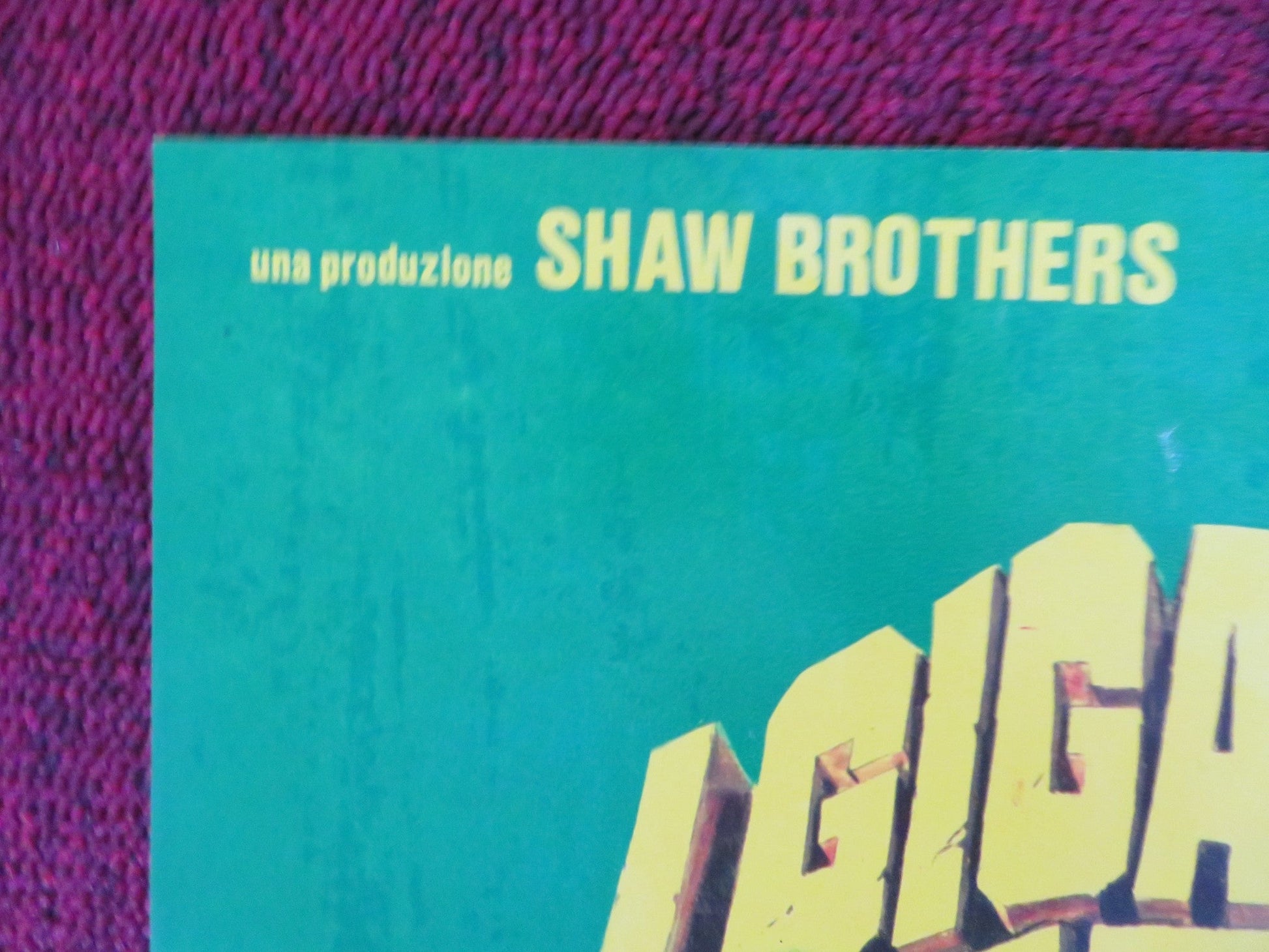 SHAOLIN TEMPLE - D ITALIAN FOTOBUSTA POSTER ALEXANDER SENG NORAL WALL 1978 Rendezvous Cinema Movie posters