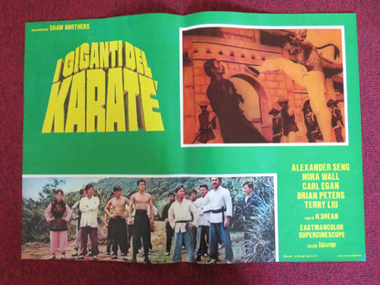 SHAOLIN TEMPLE - D ITALIAN FOTOBUSTA POSTER ALEXANDER SENG NORAL WALL 1978 Rendezvous Cinema Movie posters