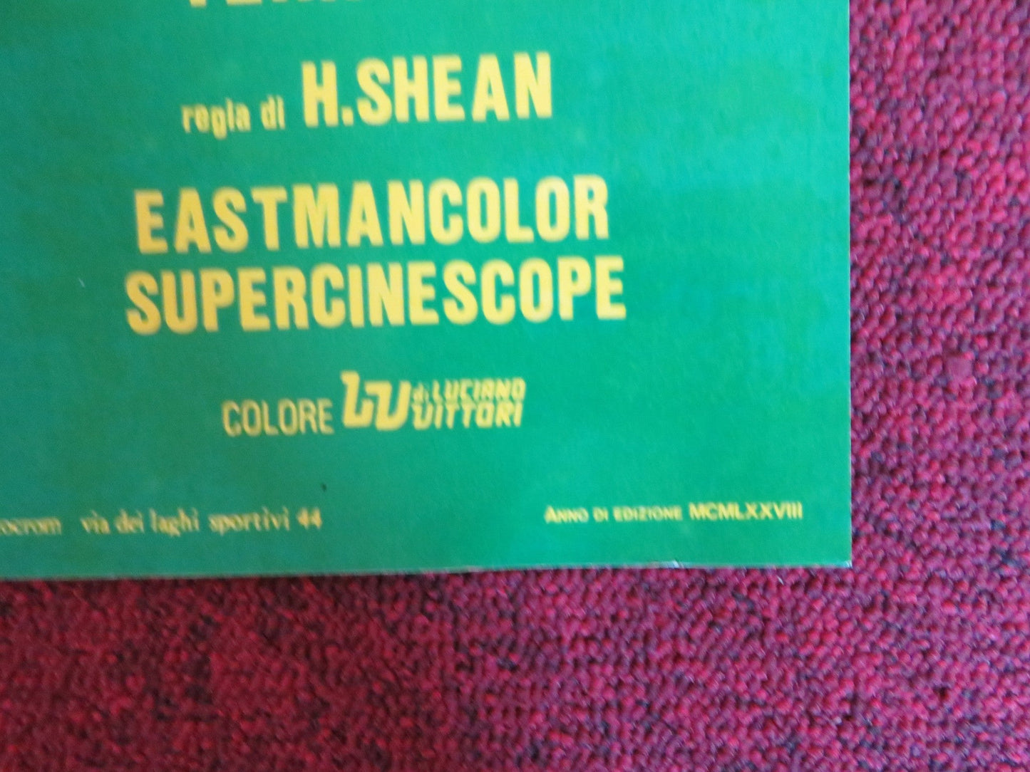 SHAOLIN TEMPLE - F ITALIAN FOTOBUSTA POSTER ALEXANDER SENG NORAL WALL 1978 Rendezvous Cinema Movie posters