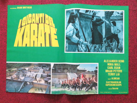 SHAOLIN TEMPLE - H ITALIAN FOTOBUSTA POSTER ALEXANDER SENG NORA WALL 1978 Rendezvous Cinema Movie posters