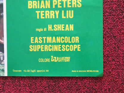 SHAOLIN TEMPLE - H ITALIAN FOTOBUSTA POSTER ALEXANDER SENG NORA WALL 1978 Rendezvous Cinema Movie posters