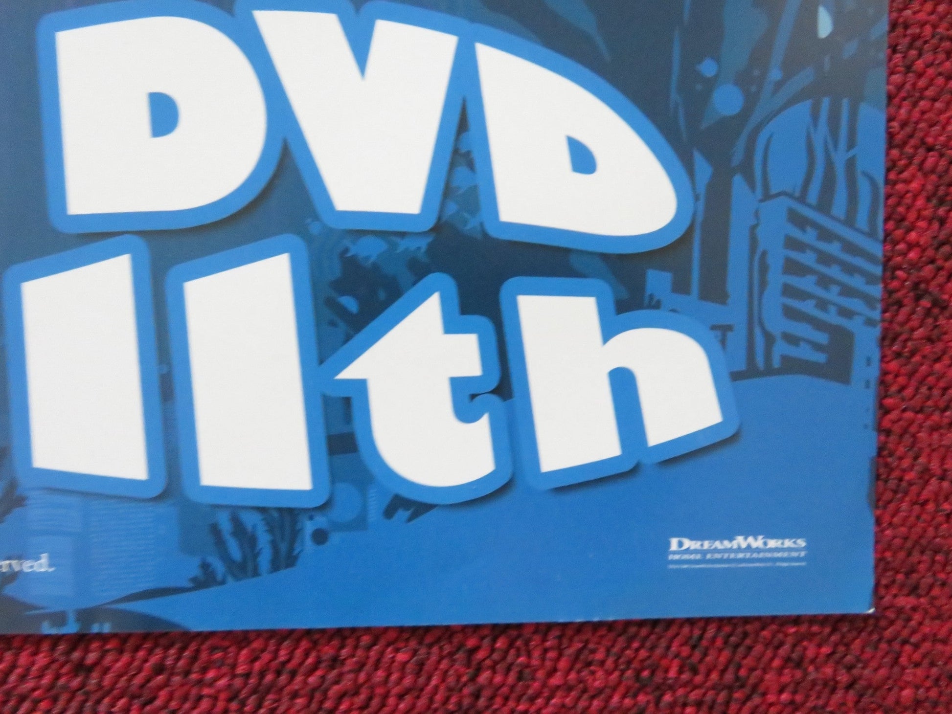 SHARK TALE DVD POSTER WILL SMITH ROBERT DE NIRO 2004 Rendezvous Cinema Movie posters