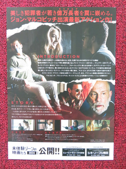 SHATTERED JAPANESE CHIRASHI (B5) POSTER JOHN MALKOVICH CAMERON MONAGHAN 2022 Rendezvous Cinema Movie posters