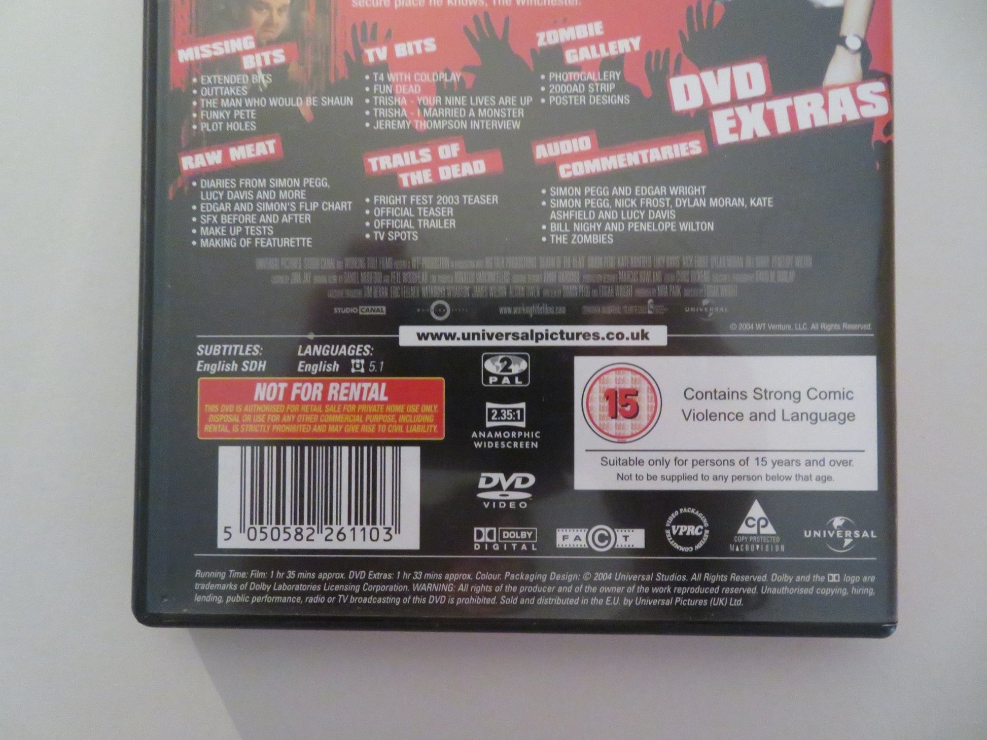 SHAUN OF THE DEAD (DVD) SIMON PEGG NICK FROST 2004 REGION 2 Movie posters