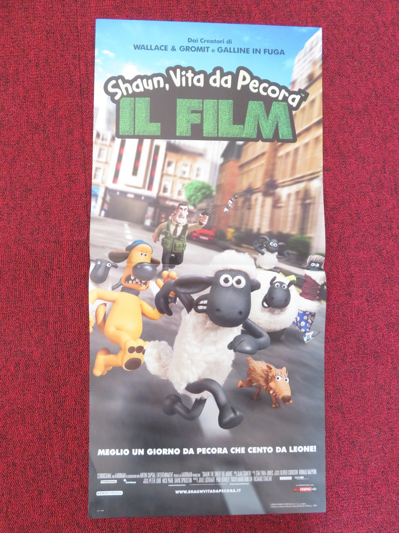 SHAUN THE SHEEP MOVIE ITALIAN LOCANDINA POSTER JUSTIN FLETCHER OMID DJALILI 2015 Rendezvous Cinema Movie posters