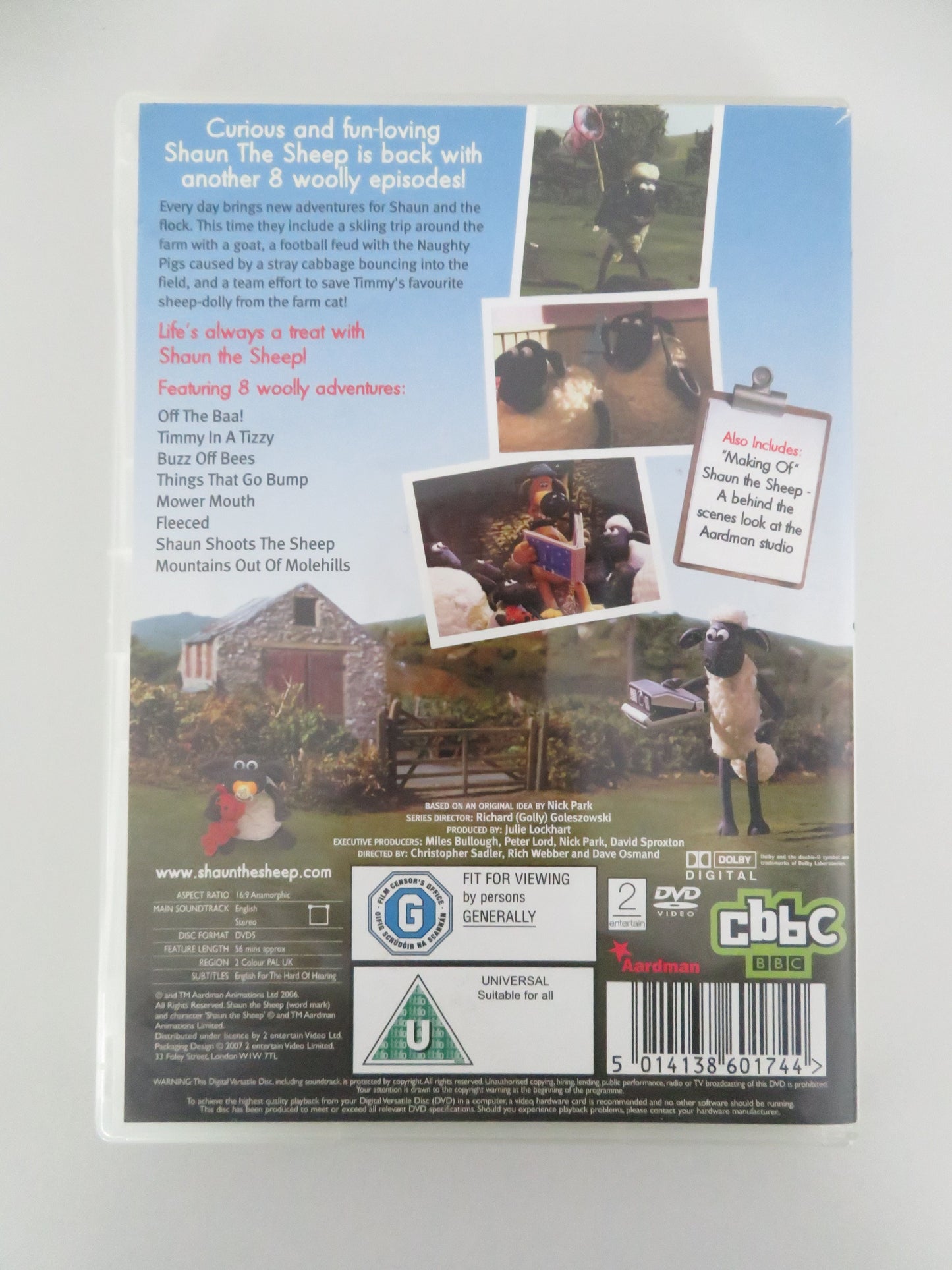 Shaun the Sheep - Off The Baa! (DVD) Justin Fletcher 2007 Region 2 Movie posters